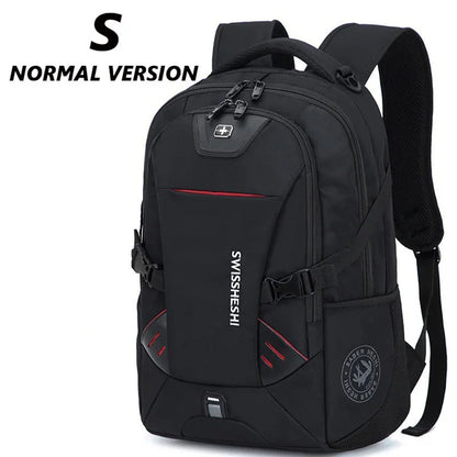 Men Multifunction USB charging fashion business casual travel anti-theft Waterproof 17 inch Laptop backpack School bag