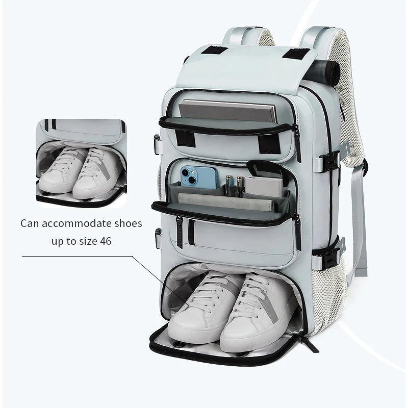 Men Multifunctional Backpack Waterproof with Shoe Bag Crossbody Handbag Travel Fitness Laptop Women Bags Backpacks High Quality