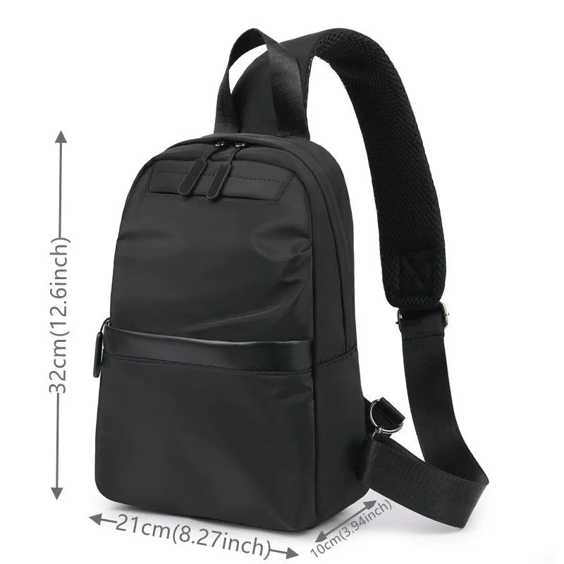 Men Multifunctional Chest Pack Large-capacity Outdoor Soft Oxford Travel Belt Purse Lightweight Design Chest Pack Shoulder Bags