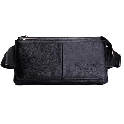 Men Natural Genuine Leather Sling Chest Cross body Bag Travel Belt Purse Pouch Soft Single Shoulder Messenger Waist Pack Bags
