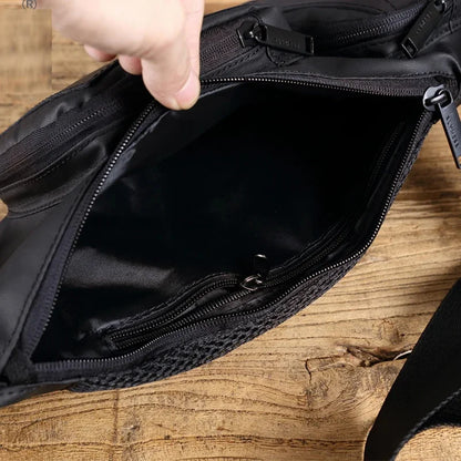 Men Nylon Backpack Rucksack Cross Body Bag Travel Male Military Waterproof Sling Messenger Chest Bags Knapsack