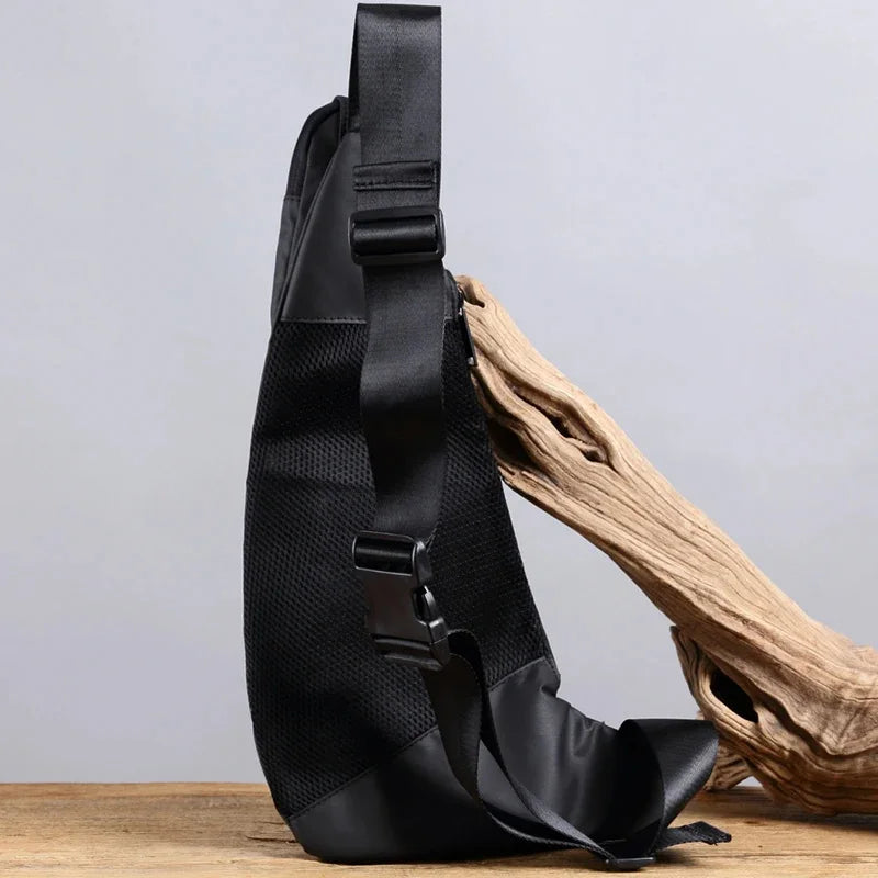 Men Nylon Backpack Rucksack Cross Body Bag Travel Male Military Waterproof Sling Messenger Chest Bags Knapsack
