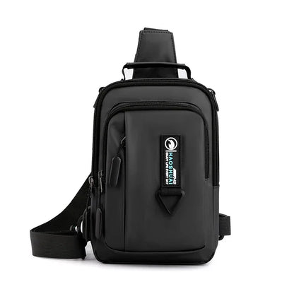 Men Nylon Backpack Rucksack Cross Body Shoulder Bags Military Travel Male Fashion Messenger Chest Pack Bag Knapsack 4 USES