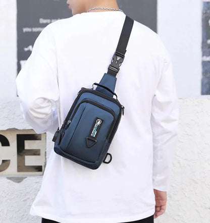 Men Nylon Backpack Rucksack Cross Body Shoulder Bags Military Travel Male Fashion Messenger Chest Pack Bag Knapsack 4 USES