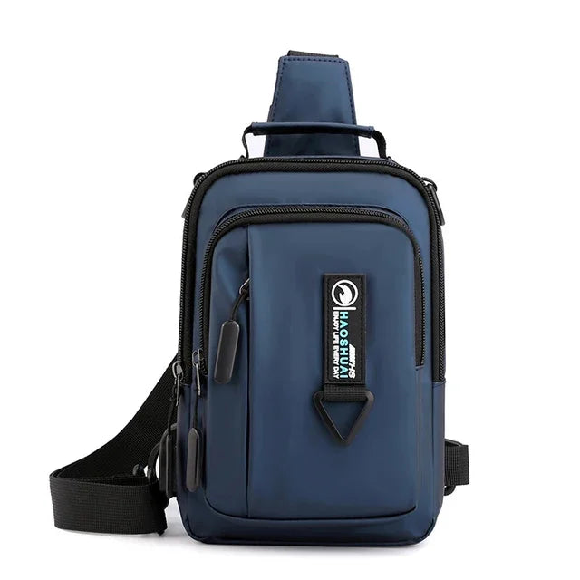 Men Nylon Backpack Rucksack Cross Body Shoulder Bags Military Travel Male Fashion Messenger Chest Pack Bag Knapsack 4 USES