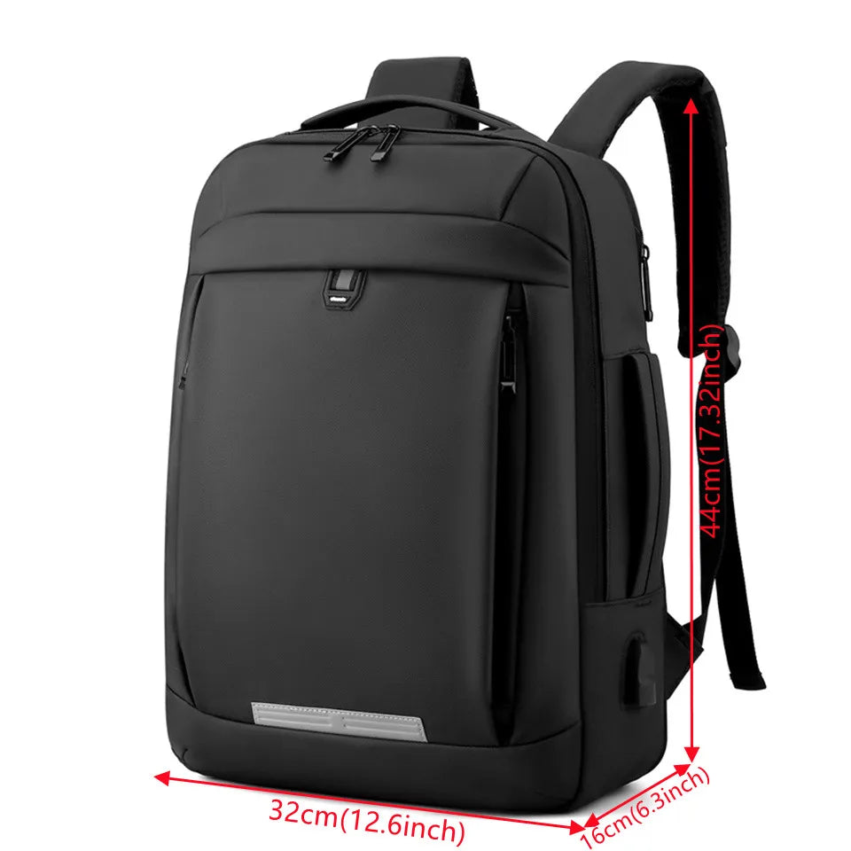 Men Nylon Backpacks Travel Shoulder Bag Rucksack For Teenager Men Pu Laptop Backpack Students School Backpack