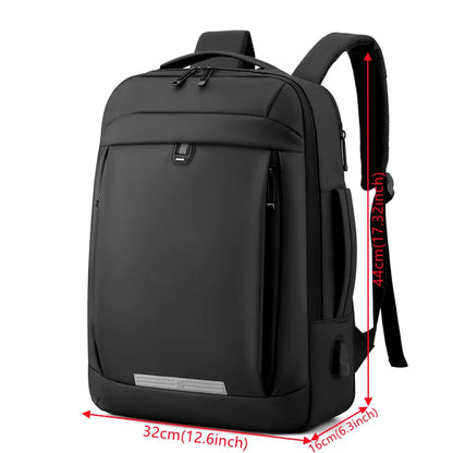 Men Nylon Backpacks Travel Shoulder Bag Rucksack For Teenager Men Pu Laptop Backpack Students School Backpack