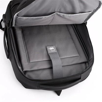 Men Nylon Backpacks Travel Shoulder Bag Rucksack For Teenager Men Pu Laptop Backpack Students School Backpack