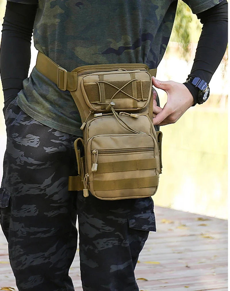 Men Nylon Drop Hip Leg Bag Fanny Travel Military Motorcycle Rider Shoulder Male Belt Bum Waist Pack Thigh Bags New