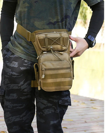Men Nylon Drop Hip Leg Bag Fanny Travel Military Motorcycle Rider Shoulder Male Belt Bum Waist Pack Thigh Bags New