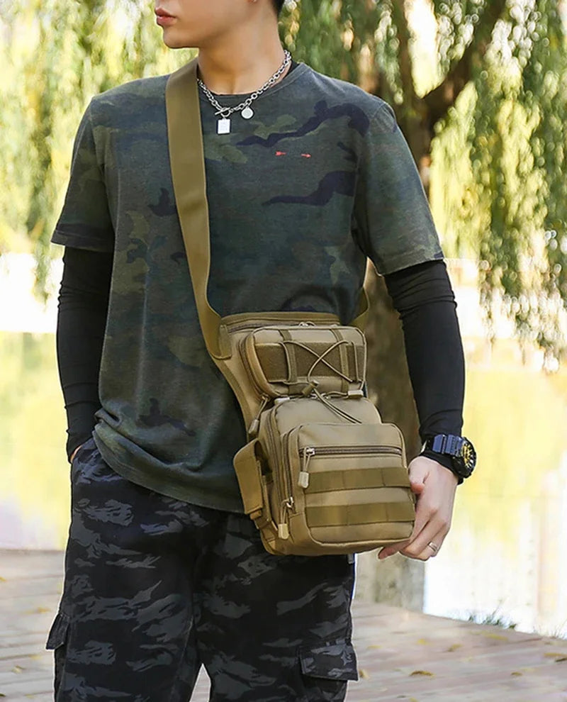 Men Nylon Drop Hip Leg Bag Fanny Travel Military Motorcycle Rider Shoulder Male Belt Bum Waist Pack Thigh Bags New