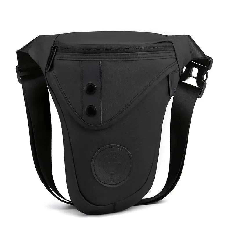 Men Nylon Drop Leg Bag Thigh Fanny Pack For Motorcycle Rider Multi-function Shoulder Messener Male Hip Bum Belt Waist Bags
