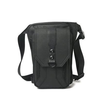 Men Nylon Fanny Leg Drop Bag Waterproof Motorcycle Rider Messenger Cross Body Male Thigh Hip Belt Bum Waist Pack Bags