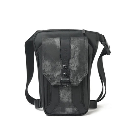 Men Nylon Fanny Leg Drop Bag Waterproof Motorcycle Rider Messenger Cross Body Male Thigh Hip Belt Bum Waist Pack Bags
