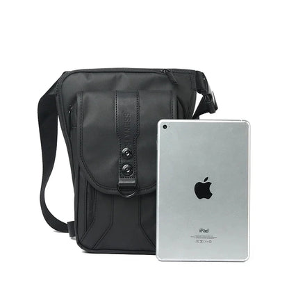 Men Nylon Fanny Leg Drop Hip Belt Bag Waterproof Motorcycle Rider Male Messenger Cross Body Bum Thigh Waist Pack Bags