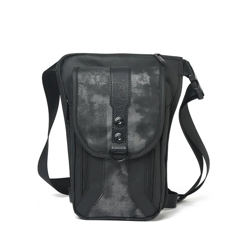 Men Nylon Fanny Leg Drop Hip Belt Bag Waterproof Motorcycle Rider Male Messenger Cross Body Bum Thigh Waist Pack Bags