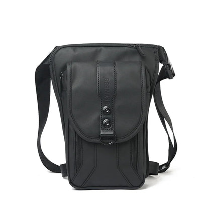Men Nylon Fanny Leg Drop Hip Belt Bag Waterproof Motorcycle Rider Male Messenger Cross Body Bum Thigh Waist Pack Bags