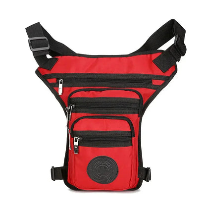 Men Nylon Fanny Waist Hip Pack Bum Belt Bag Purse Multi-function Travel Male Messenger Shoulder Motorcycle Rider Drop Leg Bags