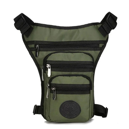 Men Nylon Fanny Waist Hip Pack Bum Belt Bag Purse Multi-function Travel Male Messenger Shoulder Motorcycle Rider Drop Leg Bags