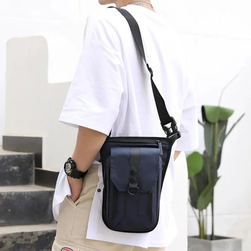 Men Nylon Fanny Waist Pack Drop Leg Bags Military/Assault Male Messenger Cross Body Motorcycle Rider Bum Hip Belt Thigh Bag