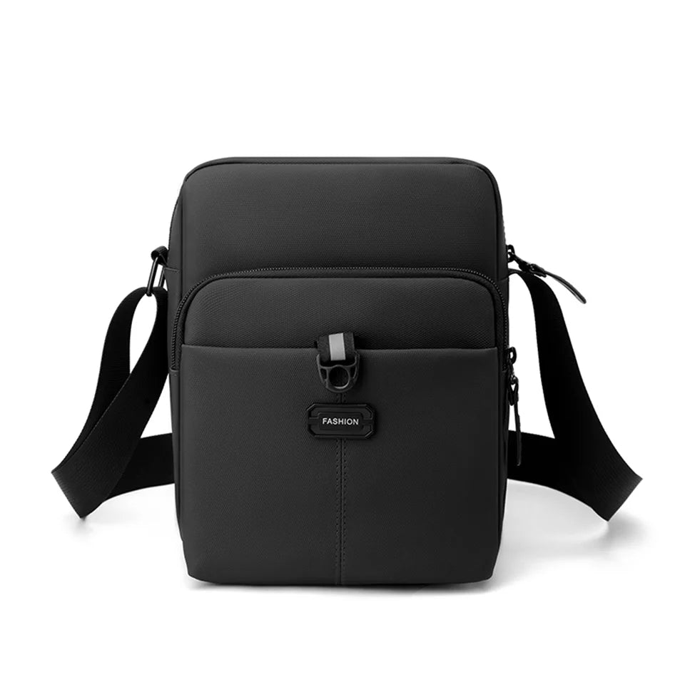 Men Nylon Handbags Messenger Bag Washed Tote Lightweight Waterproof Shoulder Bags Fashion Zipper Crossbody Bag