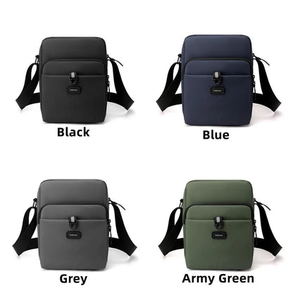 Men Nylon Handbags Messenger Bag Washed Tote Lightweight Waterproof Shoulder Bags Fashion Zipper Crossbody Bag