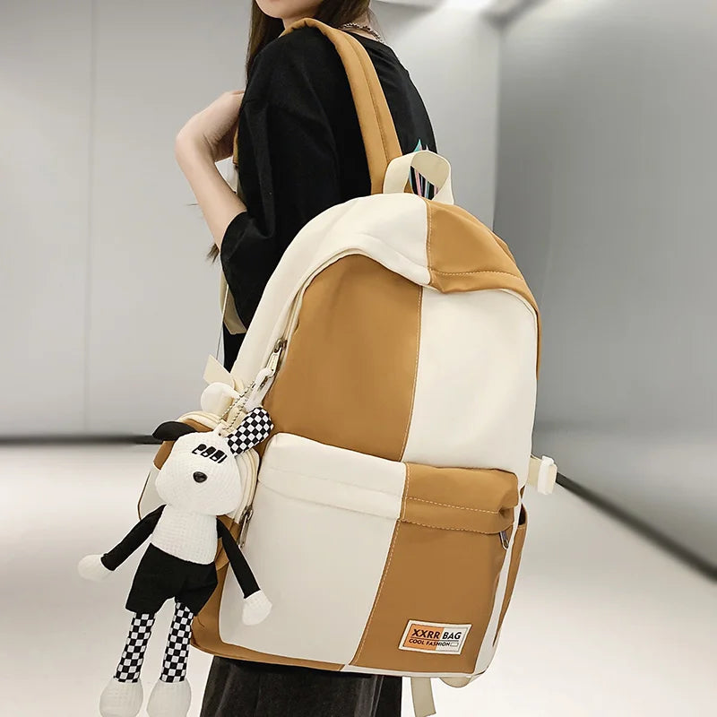 Men Nylon Laptop Lady Coin Purse Student Female Travel Book Bag Cool Male Women College Backpack Fashion Girl Boy School Bag New