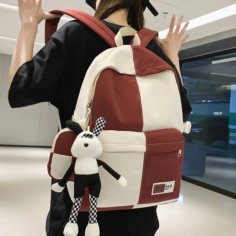 Men Nylon Laptop Lady Coin Purse Student Female Travel Book Bag Cool Male Women College Backpack Fashion Girl Boy School Bag New