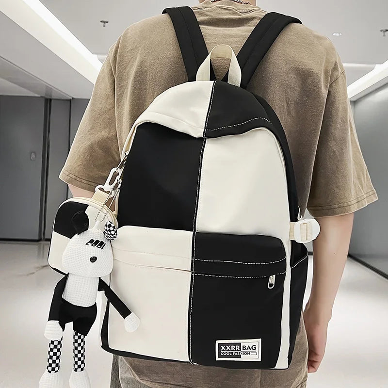 Men Nylon Laptop Lady Coin Purse Student Female Travel Book Bag Cool Male Women College Backpack Fashion Girl Boy School Bag New