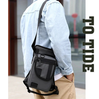 Men Nylon Leg Bag Drop Belt Hip Messenger Shoulder Bags Casual Travel Motorcycle Assault High Quality Thigh Waist Fanny Pack
