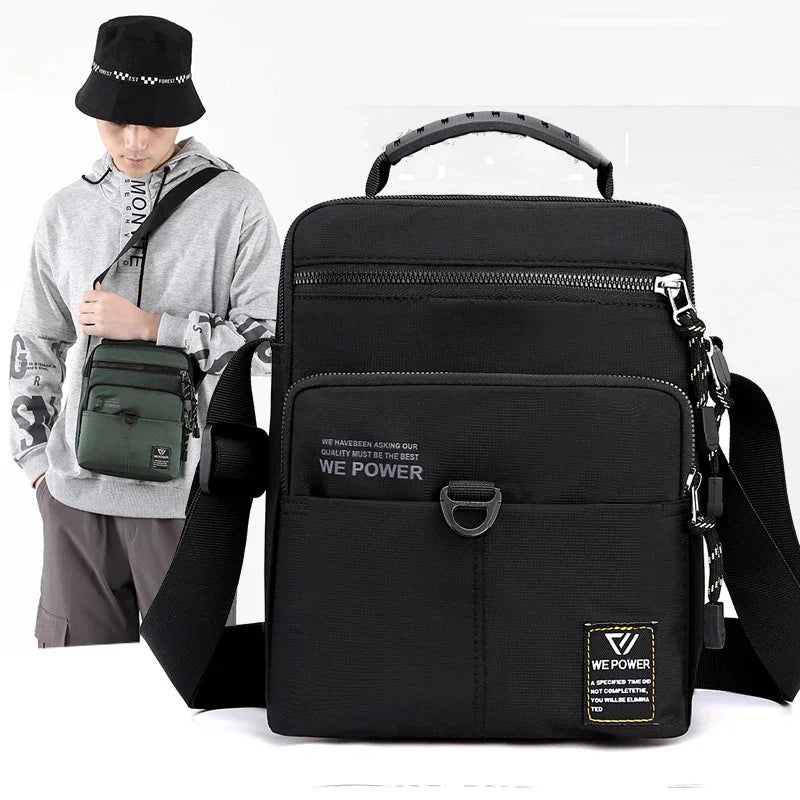 Men Nylon Messenger Cross Body Top Handle Tote Bags Travel Fashion Casual Male Military Shoulder Handbag