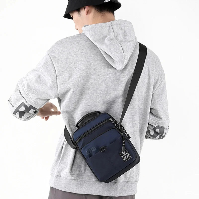 Men Nylon Messenger Cross Body Top Handle Tote Bags Travel Fashion Casual Male Military Shoulder Handbag