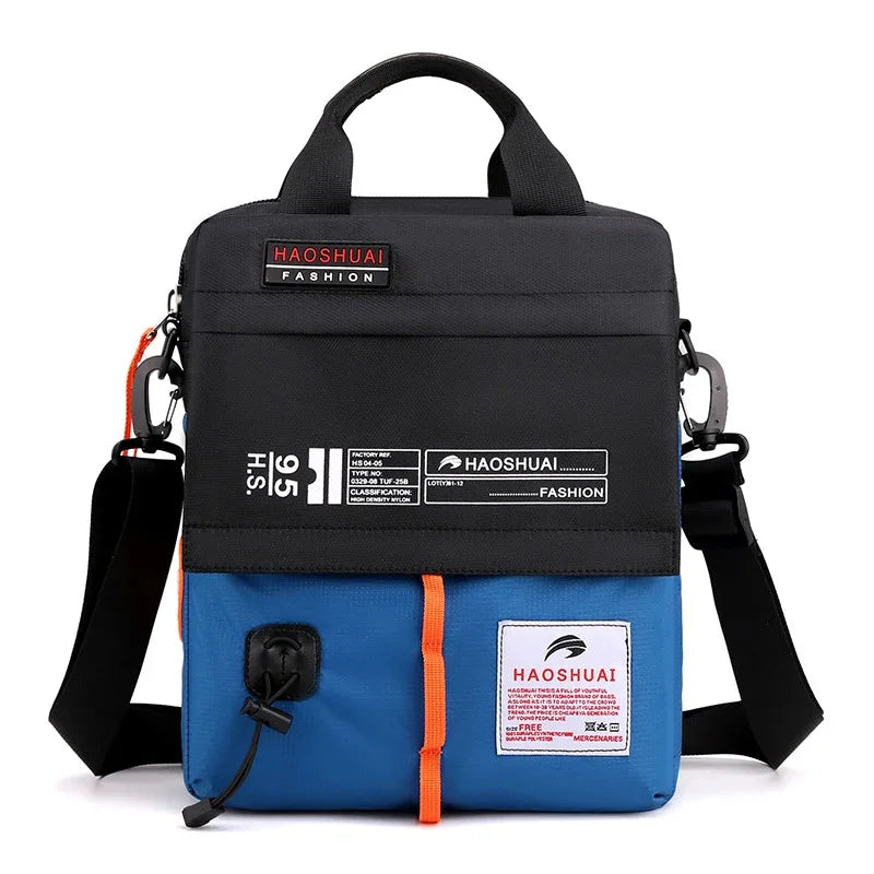 Men Nylon Messenger Cross Body Top Handle Tote Bags Travel Fashion Casual Male Military Shoulder Handbag