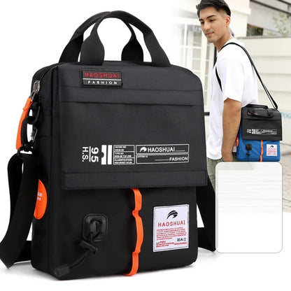 Men Nylon Messenger Cross Body Top Handle Tote Bags Travel Fashion Casual Male Military Shoulder Handbag