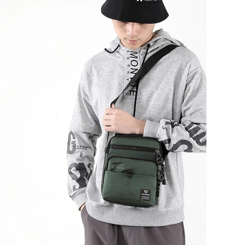 Men Nylon Messenger Cross Body Top Handle Tote Bags Travel Fashion Casual Male Military Shoulder Handbag