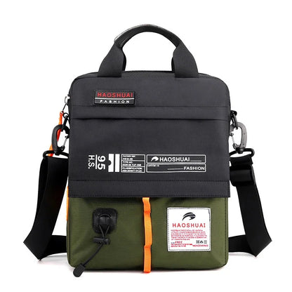 Men Nylon Messenger Cross Body Top Handle Tote Bags Travel Fashion Casual Male Military Shoulder Handbag