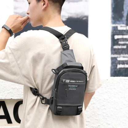 Men Nylon Rucksack Knapsack Messenger Chest Bags Waterproof Travel Military Male Handbag Sling Cross body Daypack Backpack Bag