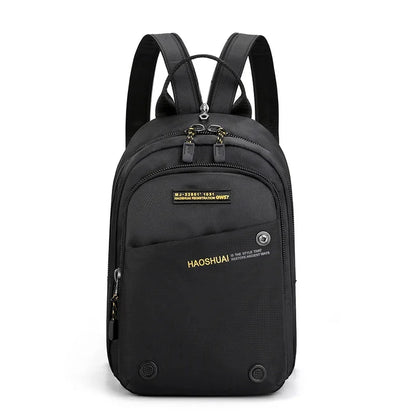 Men Nylon Rucksack Knapsack Messenger Cross Body Chest Pack Bags Military MultipurposeTravel Male Fashion Small Daypack Backpack