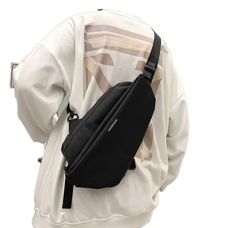 Men Nylon Single Shoulder Backpack Rucksack Knapsack Bags Waterproof Male Fashion Cross body Sling Messenger Chest Pack Bag