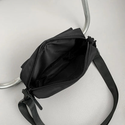 Men Nylon Street Fashion Trend Crossbody Bags Small-capacity Small Square Bag Man Light Casual Versatile Simplicity Shoulder Bag