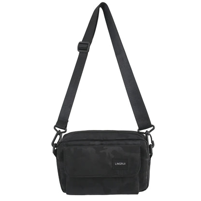 Men Nylon Street Fashion Trend Crossbody Bags Small-capacity Small Square Bag Man Light Casual Versatile Simplicity Shoulder Bag