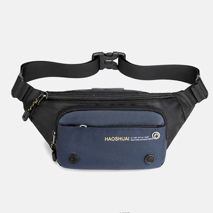 Men Nylon Waist Fanny Hip Sling Chest Pack Bag Waterproof Multi-purpose Travel Male Cross body Messenger Bum Belt Bags New