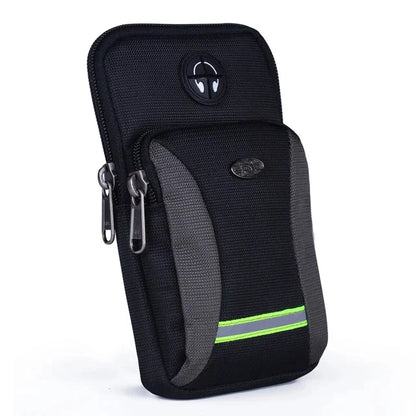Men Nylon Waist Fanny Pack Arm Band Hook Bag Waterproof Purse Male Women Small Messenger Cell Mobile Phone Case Cover Belt Bags