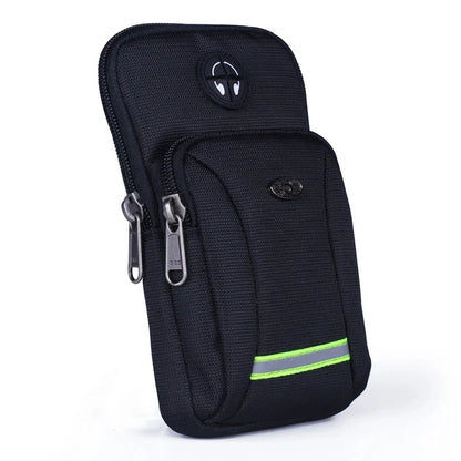 Men Nylon Waist Fanny Pack Arm Band Hook Bag Waterproof Purse Male Women Small Messenger Cell Mobile Phone Case Cover Belt Bags