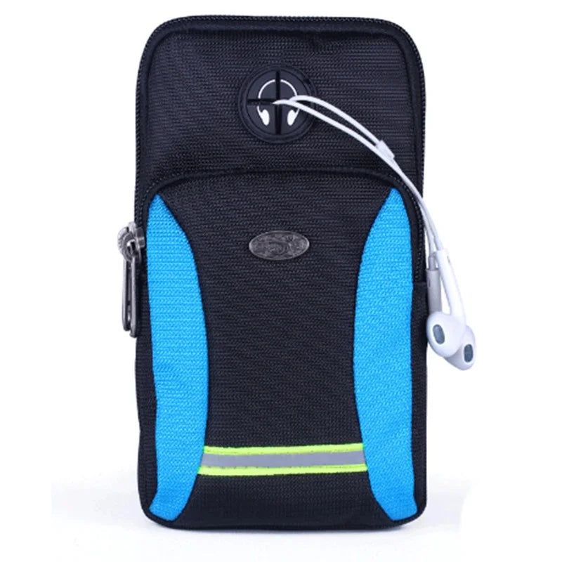 Men Nylon Waist Fanny Pack Arm Band Hook Bag Waterproof Purse Male Women Small Messenger Cell Mobile Phone Case Cover Belt Bags