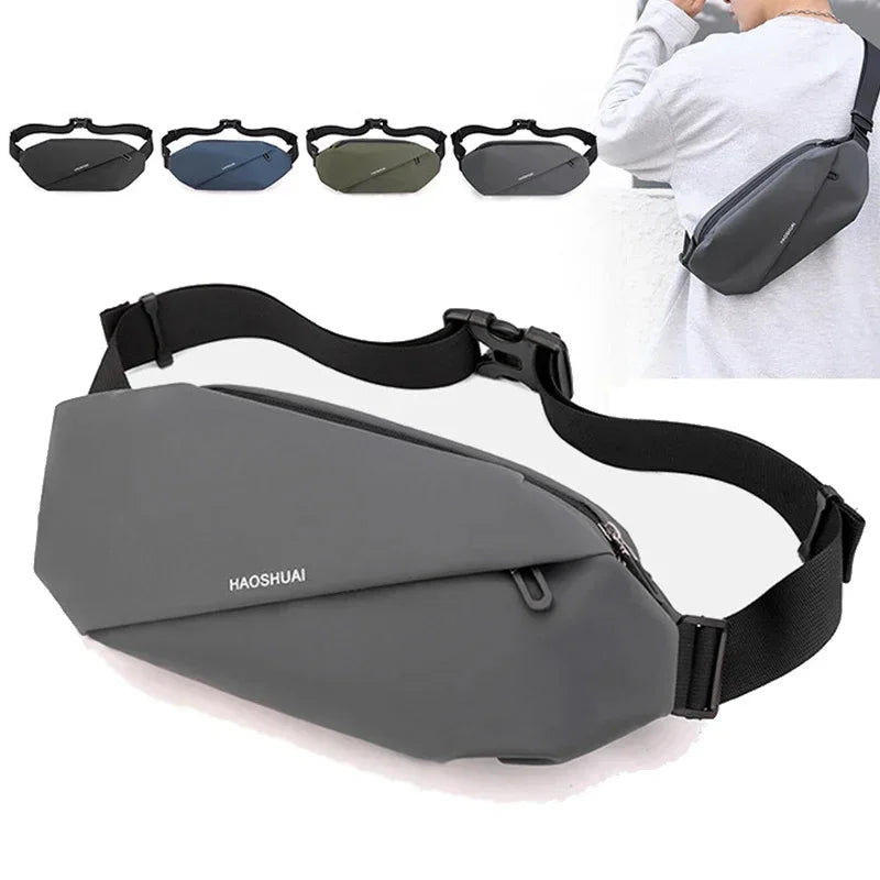 Men Nylon Waist Fanny Running Bags Sports Reflective Travel Military Male Single Messenger Chest Pack Bum Hip Belt Bag