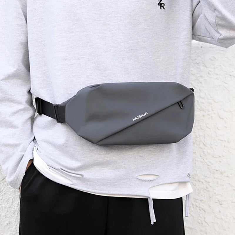 Men Nylon Waist Fanny Running Bags Sports Reflective Travel Military Male Single Messenger Chest Pack Bum Hip Belt Bag