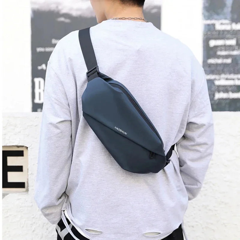 Men Nylon Waist Fanny Running Bags Sports Reflective Travel Military Male Single Messenger Chest Pack Bum Hip Belt Bag