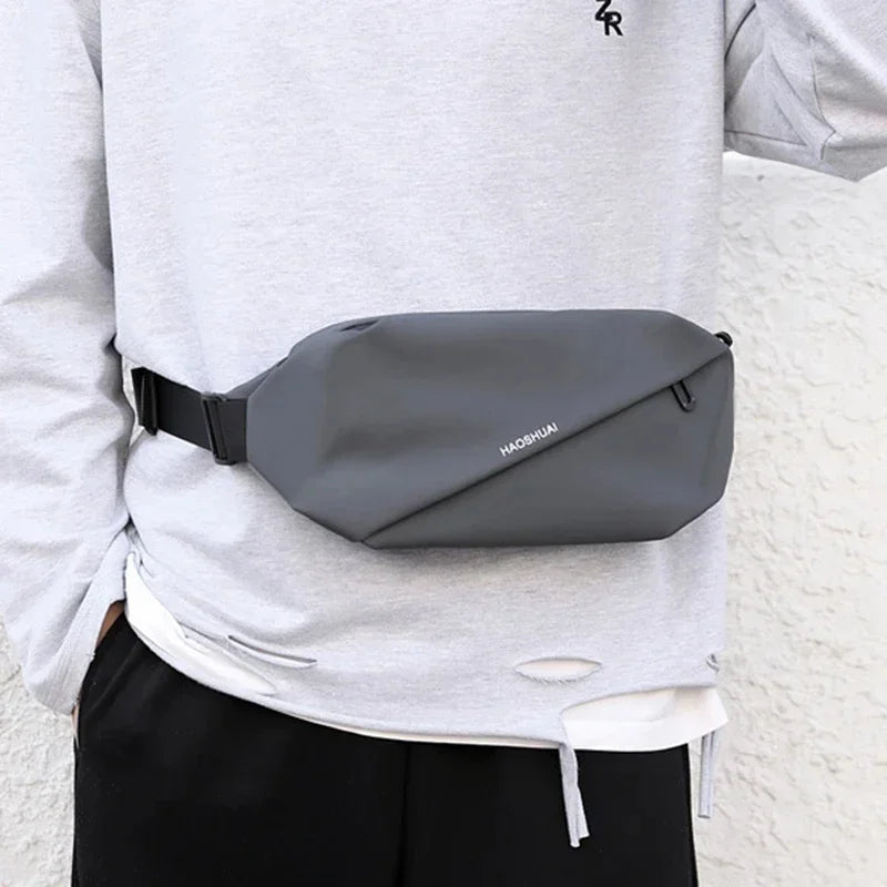 Men Nylon Waist Fanny Running Bags Sports Reflective Travel Military Male Single Messenger Chest Pack Bum Hip Belt Bag