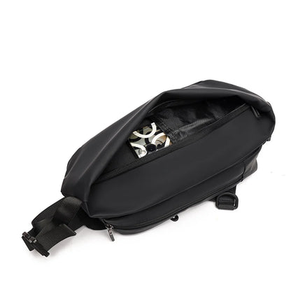 Men Nylon Waist Pack Belly Purse Waist Bag For Men Zipper Pocket Fashion Travel Sling Bags Crossbody Bag